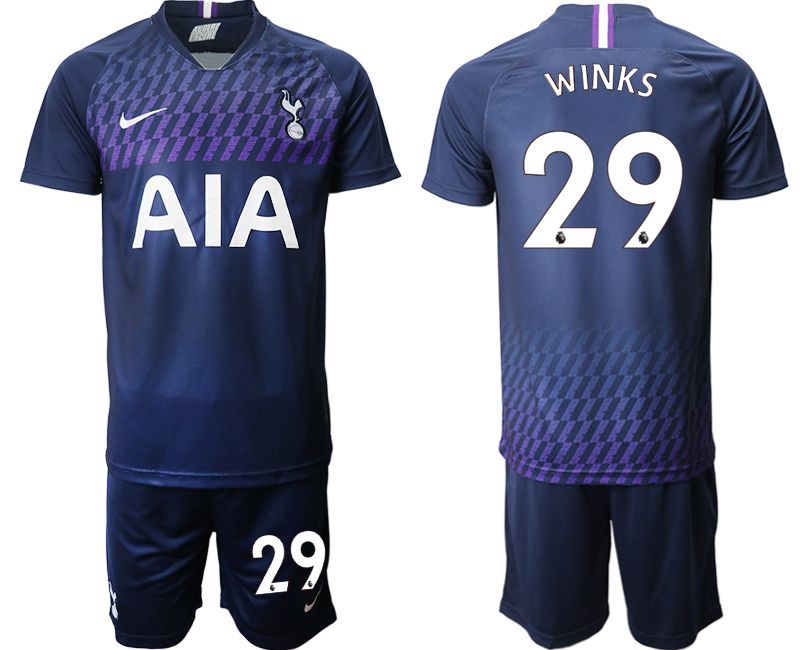 Men 2019-2020 club Tottenham Hotspur away #29 blue Soccer Jerseys